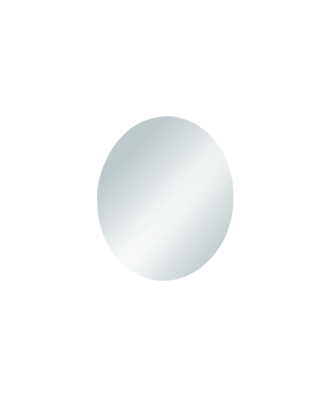 Miroir rond blanc  diam 50 cm - Mirrors and More - Mila