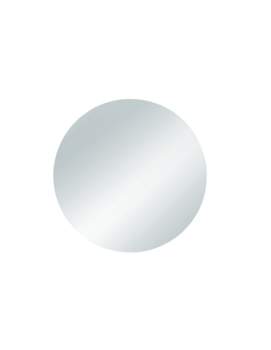 Mila - Miroir rond blanc  diam 50 cm cadre métal - Mirrors and More