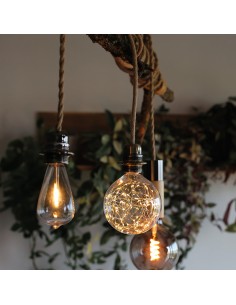 Bobine de câble électrique textile couleur lin 2