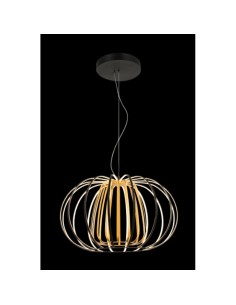 Suspension Led métal noir et doré - Wofi - Salo 2