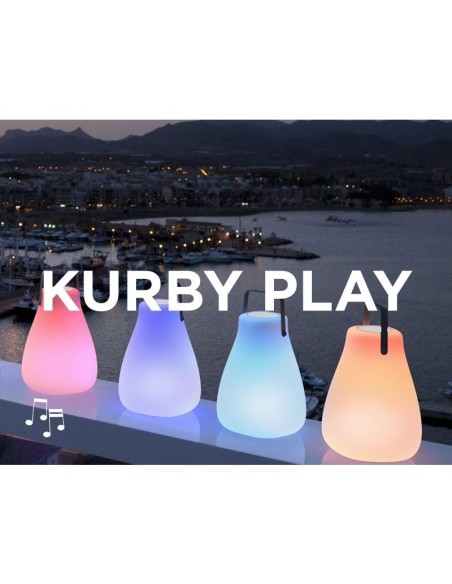 Lanterne Enceinte bluetooth éclairante étanche Kurby - New Garden Leluminaireled.com