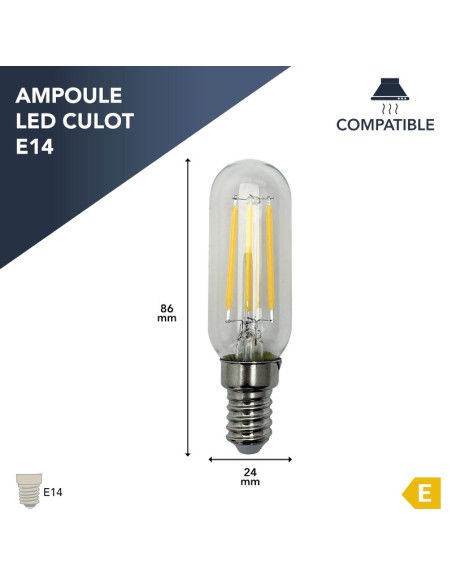 Tibelec - ampoule pour hotte aspirante - 450 lumens