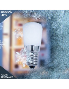 Ampoule  Led pour réfrigérateur/congélateur  E14  2W - Tibelec 2