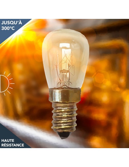 Ampoule   pour four  E14  15 W - Tibelec