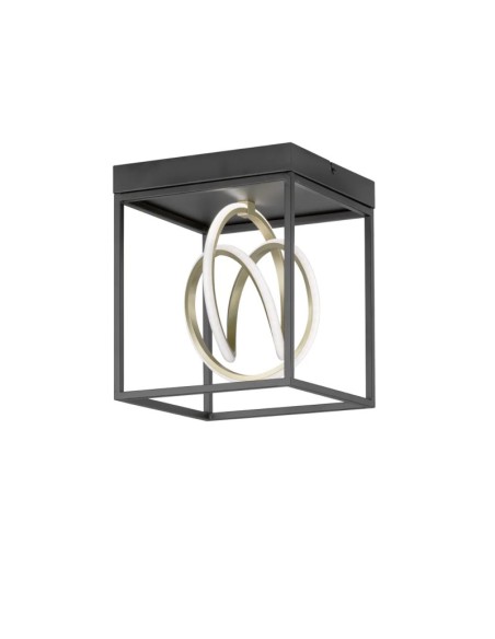 Gisi - Plafonnier Led CCT 1 point lumineux - télécommande