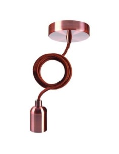 Suspension acier cuivré pour ampoule décorative  - Girard-Sudron Leluminaireled.com