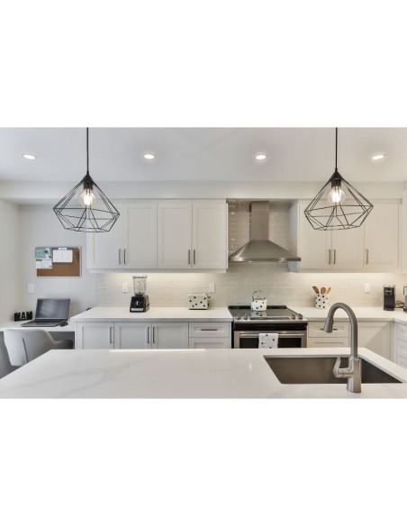 Tibelec -  Campona - Règlette de dessous  de meuble -  métal laqué blanc