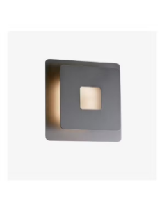 Applique Led intégrée carrée noire - Fischer & Honsel - Hennes