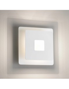 Applique Led intégrée carrée blanche - Fischer & Honsel - Hennes 2