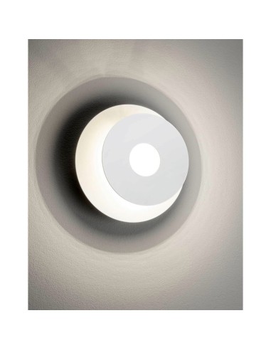 Fischer & Honsel - applique Led Hennes ronde blanche rétro éclairante