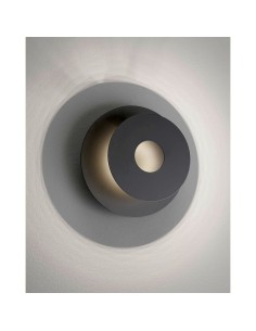 Applique Led intégrée ronde noire - Fischer & Honsel - Hennes 2