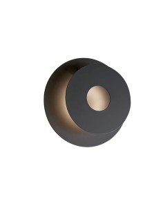 Applique Led intégrée ronde noire - Fischer & Honsel - Hennes