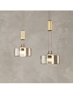 Suspension Led 2 sources lumineuses - Fisher & Honsel -  Lavin 2