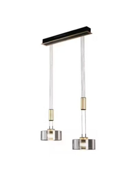Suspension Led 2 sources lumineuses - Fisher & Honsel -  Lavin