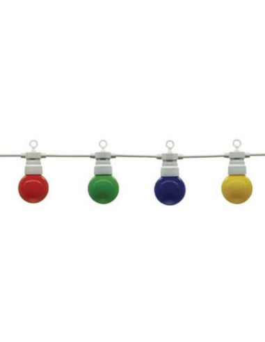 Guirlande lumineuse guinguette multicolore étanche - Optonica Leluminaireled.com