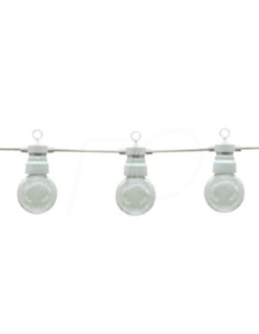 Guirlande Led lumineuse étanche 20 ampoules transparentes - Optonica Leluminaireled.com