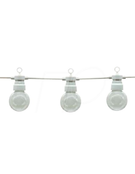 Guirlande Led lumineuse étanche 20 ampoules transparentes - Optonica Leluminaireled.com