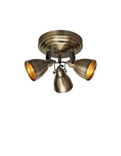 Markslöjd Fjällbacka – Plafonnier classique en laiton antique, ambiance romantique assurée