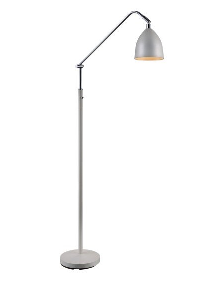 Markslöjd Fredrikshamn – Lampadaire blanc élégant avec tête orientable pour un éclairage sur mesure