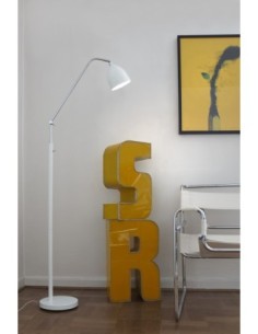 Markslöjd Fredrikshamn – Lampadaire blanc élégant avec tête orientable pour un éclairage sur mesure 2