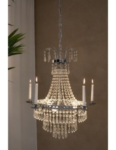 Markslöjd Marielund – Lustre en cristal chromé avec prismes taillés et élégance intemporelle 2