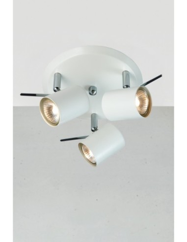 Markslöjd Hyssna – Trois douilles GU10 avec ampoules LED incluses, pour un éclairage ciblé et élégant