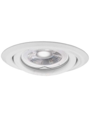 Support spot Led encastrable orientable Design rond blanc - Kanlux Leluminaireled.com