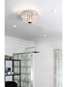 Markslöjd Estelle – Lustre chrome élégant avec prismes en cristal pour une ambiance luxueuse 2