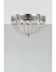 Markslöjd Saxholm – Plafonnier élégant avec prismes en cristal et structure chrome 2