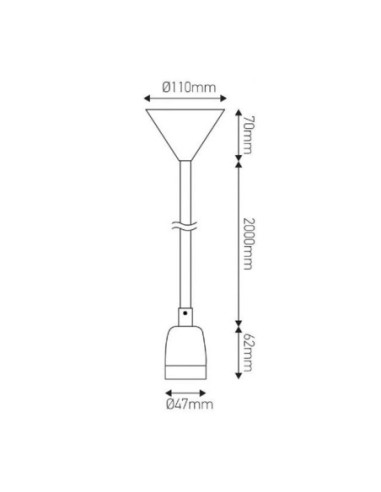 Suspension douille porcelaine cordon textile noir pour ampoule décorative - Girard-Sudron Leluminaireled.com