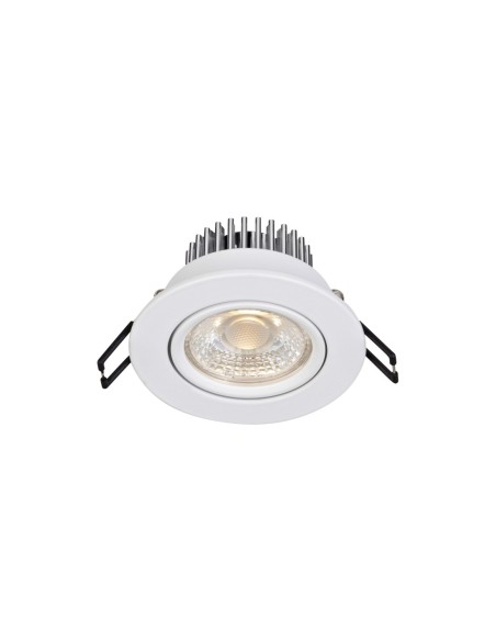 Markslöjd Hera – Lot de 3 spots LED encastrés blancs IP44, gradables et orientables