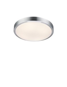 Markslöjd Moon – Plafonnier LED blanc 39 cm IP44, idéal salle de bain, lumière blanche chaude 3000K