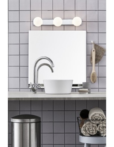 Markslöjd MINI – Applique miroir salle de bain 3 spots, chrome brillant, ampoules G9 non incluses