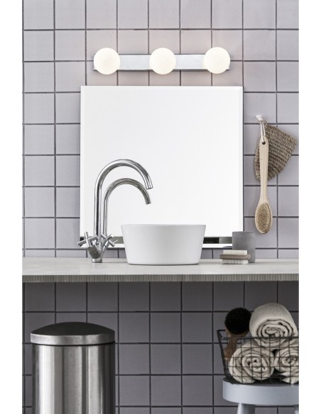 Markslöjd MINI – Applique miroir salle de bain 3 spots, chrome brillant, ampoules G9 non incluses
