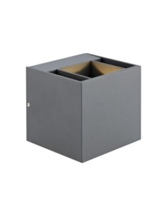 Markslöjd Argos – Applique extérieure LED 4W, aluminium gris, IP44, diffusion 50°