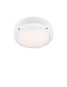 Markslöjd Luna – Plafonnier extérieur LED blanc, 10W, IP44, lumière blanc chaud