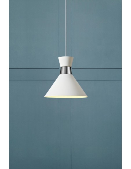 Markslöjd Waist – Suspension blanche Ø33 cm, 1 ampoule E27 max 60 W