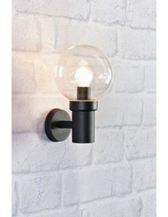 Markslöjd Caris – Applique murale extérieure E27 max. 40W, IP44, noir et verre transparent 2