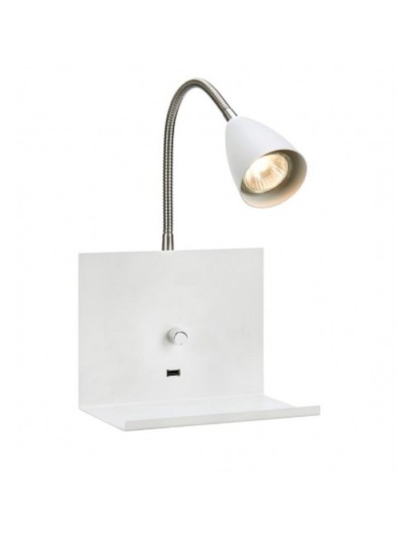 Applique Logi Led USB variateur intégré blanche - Markslöjd Leluminaireled.com