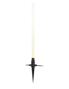 Lance lumineuse Garden 24 Spear Frosted, LED 3W, design noir mat et verre acrylique givré.