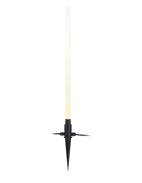 Lance lumineuse Garden 24 Spear Frosted, LED 3W, design noir mat et verre acrylique givré.