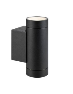 Markslöjd Pipe – Applique murale extérieure IP44, métal noir mat, double douille GU10 max 35 W