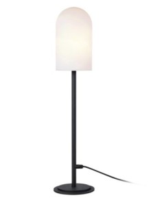 Markslöjd Afternoon – Lampadaire extérieur noir et blanc, 1xE27, 90 cm, design épuré