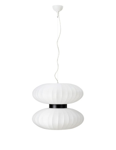 Markslöjd Daburu – Suspension textile blanc Ø55 cm, 2xE27 max 40W, design aérien et moderne