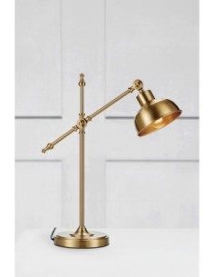 Markslöjd Grimstad – Lampe de table E27, finition laiton foncé, design sobre et moderne 2