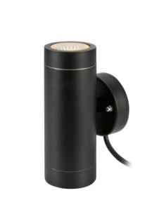 Markslöjd Garden 24 – Applique murale extérieure noire, LED 2x3W, éclairage haut et bas