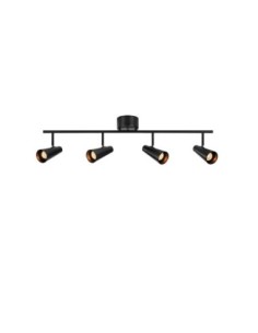 Markslöjd Crest – Plafonnier spot 4xGU10 noir mat, spots orientables, design scandinave