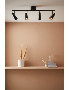 Markslöjd Crest – Plafonnier spot 4xGU10 noir mat, spots orientables, design scandinave 2