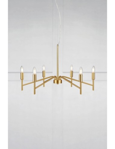 Markslöjd Monarch – suspension doré élégant à 6 bras, design majestueux pour cuisine ou salon