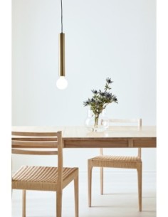 Markslöjd Sencillo – Lampe en laiton pour fenêtre ou plafond, design minimaliste, câble textile 3,5 m 2